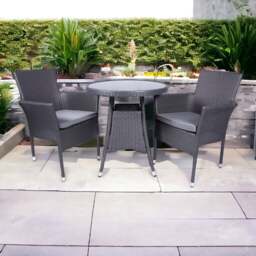 Malaga Outdoor Stacking Bistro Set - thumbnail 1