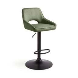 Harlan Height Adjustable Barstool, Faux Leather - thumbnail 5