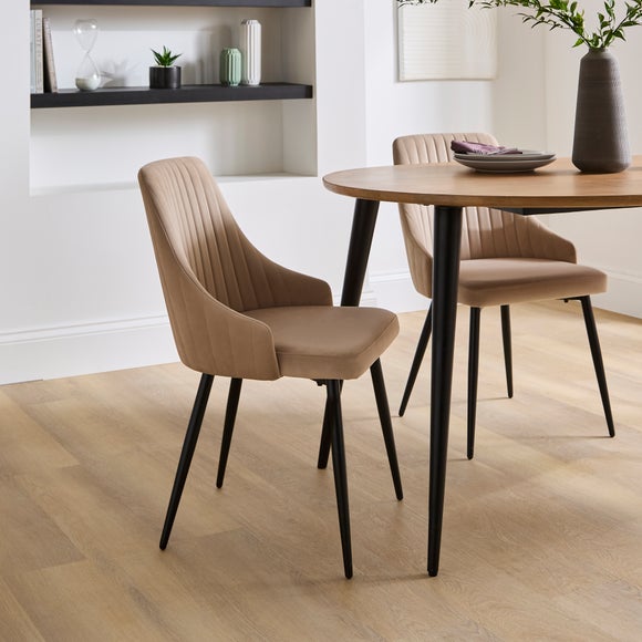 Shea Set of 2 Dining Chairs, Velvet - image 1