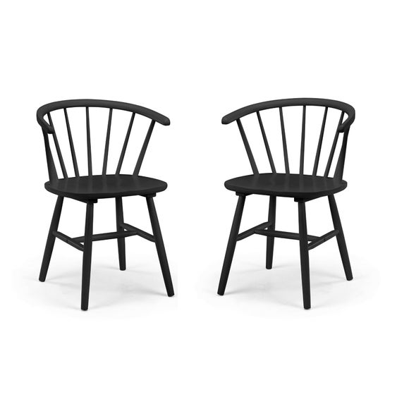 Modena Set Of 2 Dining Chairs, Rubberwood - image 1