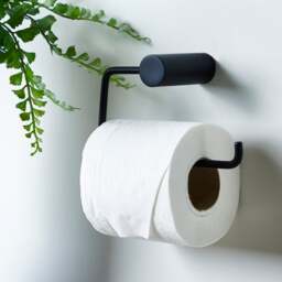 Matte Black Recessed Toilet Paper Holder - Wall Mount Stainless Steel Hidden TP Roll Holder, Easy Install - View #8