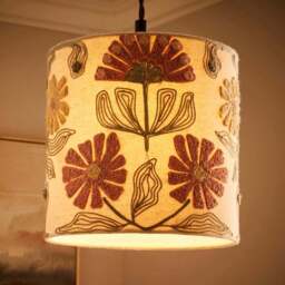 Floral Embroidered Lamp Shade - thumbnail 2