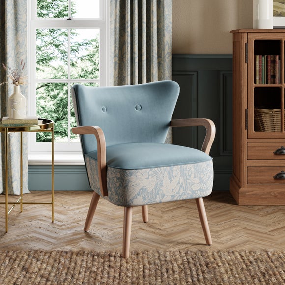 Eliza Wooden Arm Occasional Armchair - image 1