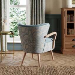 Eliza Wooden Arm Occasional Armchair - thumbnail 2