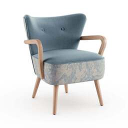 Eliza Wooden Arm Occasional Armchair - thumbnail 6