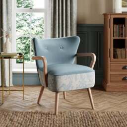 Eliza Wooden Arm Occasional Armchair - thumbnail 1