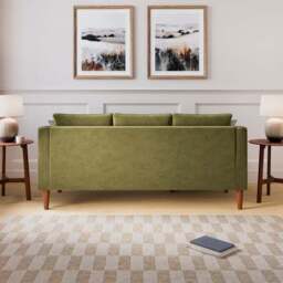 Hugo Velvet 3 Seater Corner Chaise Sofa - thumbnail 3