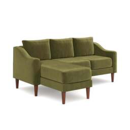 Hugo Velvet 3 Seater Corner Chaise Sofa - thumbnail 6