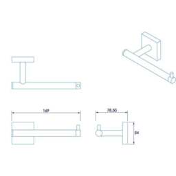 Chester Flexi-FixTM Toilet Roll Holder - thumbnail 6