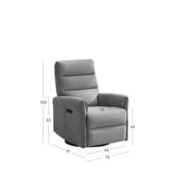 Image Furnishings Waterville Swivel Recliner Chair - thumbnail 6