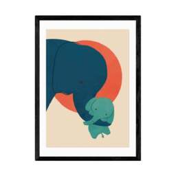 East End Prints Baby Elephant Print - thumbnail 2
