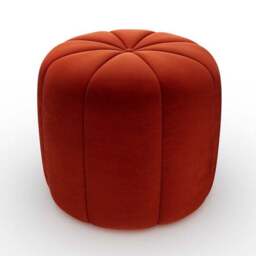 Pumpkin Velvet Footstool - thumbnail 5