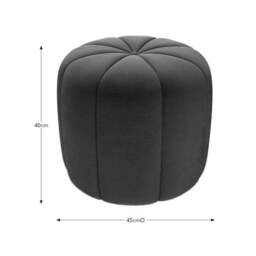 Pumpkin Velvet Footstool - thumbnail 6