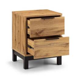 Bali 2 Drawer Bedside Table - thumbnail 4