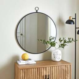 Loop Top Round Wall Mirror - thumbnail 1