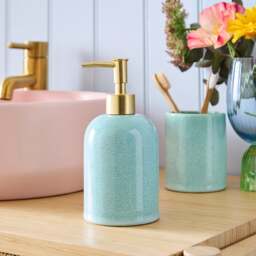 Reactive Glaze Soap Dispenser