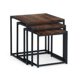 Tribeca Nest of 3 Tables, Walnut - thumbnail 2