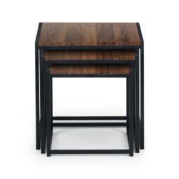 Tribeca Nest of 3 Tables, Walnut - thumbnail 3