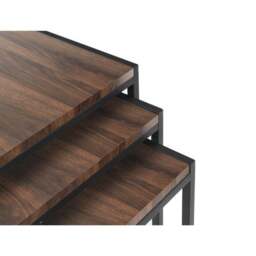 Tribeca Nest of 3 Tables, Walnut - thumbnail 4