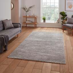 Flores Ribbed Washable Rug - thumbnail 1