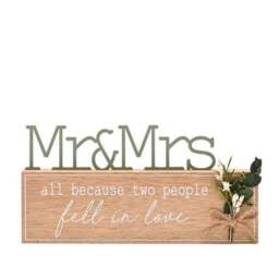 Love Story Mr and Mrs Fell In Love Ornament - thumbnail 2