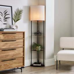 Jakob Corner Shelved Floor Lamp - thumbnail 1