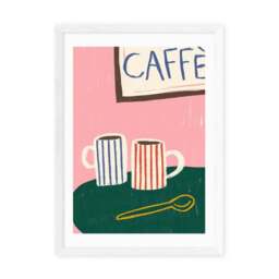 East End Prints Striped Caffe Mugs Print - thumbnail 2