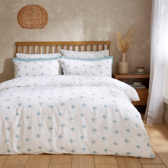 Zarah Motif 100% Cotton Duvet Cover & Pillowcase Set - image 1