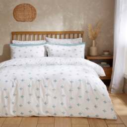 Zarah Motif 100% Cotton Duvet Cover & Pillowcase Set - thumbnail 1