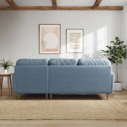 Sven Chunky Tonal Weave Large Corner Chaise Sofa - thumbnail 3