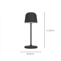 EGLO Mannera Touch Dimmable LED Outdoor Table Lamp - thumbnail 4