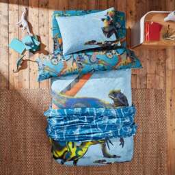 Age of Dinosaurs 100% Cotton Duvet Cover & Pillowcase Set - thumbnail 2