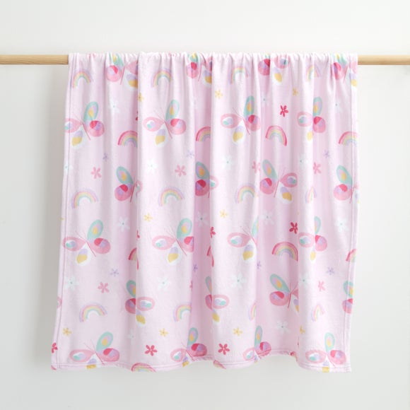Painted Butterfly Fleece Blanket - image 1