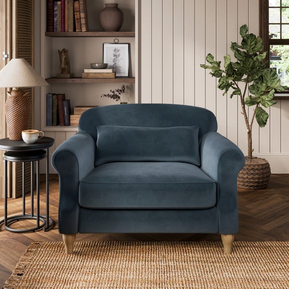 Millie Velvet Snuggle Chair - image 1