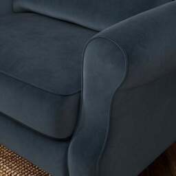 Millie Velvet Snuggle Chair - thumbnail 4
