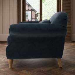 Millie Velvet Snuggle Chair - thumbnail 3
