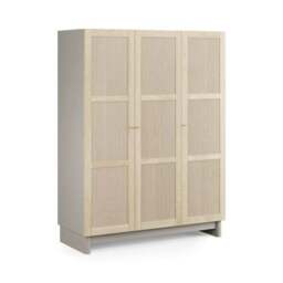 Maeva Triple Wardrobe, Light Oak Effect - thumbnail 6