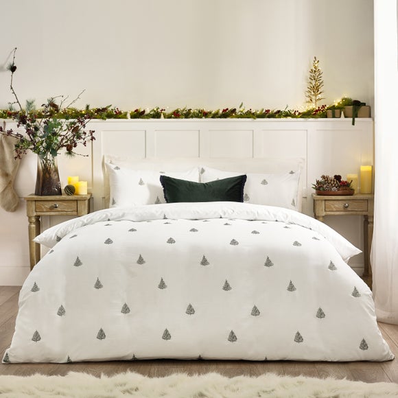 Wylder Nature Winter Forest 100% Cotton Duvet Cover and Pillowcase Set - image 1