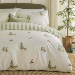 Wylder Nature Charlecote 100% Cotton Duvet Cover and Pillowcase Set - thumbnail 2
