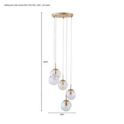 Alexis 5 Light Cluster Ceiling Light - thumbnail 3