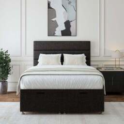 Woven Fabric End of Bed Ottoman Base - thumbnail 2