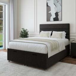 Woven Fabric End of Bed Ottoman Base - thumbnail 1