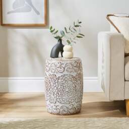 Ismay Ceramic Side Table - thumbnail 1
