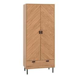 Barker Double Wardrobe, Oak Effect - thumbnail 2