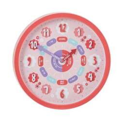 Pink Tell The Time Wall Clock - thumbnail 3