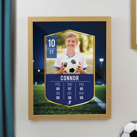Personalised Photo Football Card Football Poster Frame - image 1
