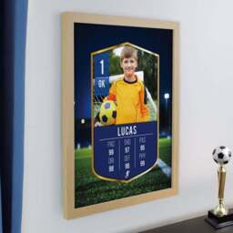 Personalised Photo Football Card Football Poster Frame - thumbnail 3