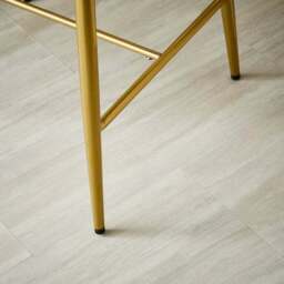 Kiley Bar Stool with Gold Legs, Velvet - thumbnail 4