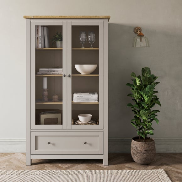 Olney Display Cabinet, Stone - image 1