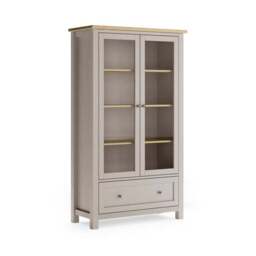 Olney Display Cabinet, Stone - thumbnail 6